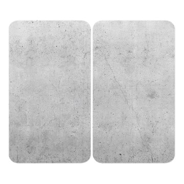 WENKO 53906100 - Kochfeldabdeckung 30x52 cm grau/transparent