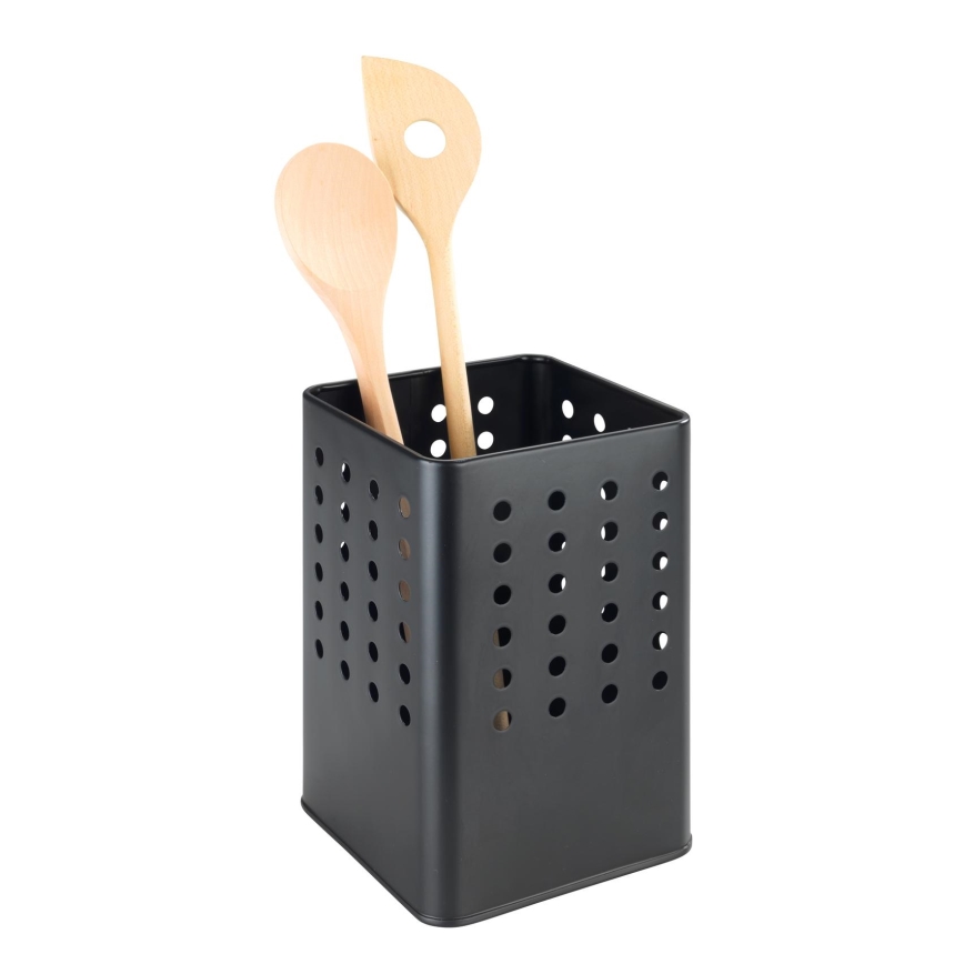 WENKO 54017100 - Besteckhalter SILIO 11,5 x 16,5 cm schwarz