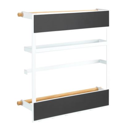 WENKO 54113100 - Organizer MAGNA 33x34 cm weiß/braun/schwarz