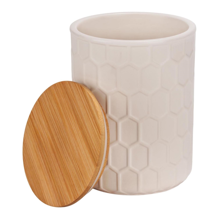 WENKO 54222100 - Box MAYA 13x17 cm weiß/braun