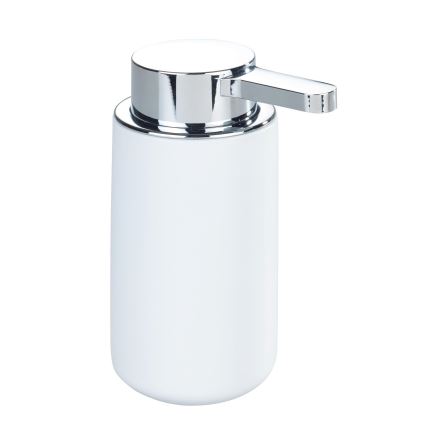 WENKO 54655100 - Seifenspender WOYA 250 ml weiß/glänzender Chrom
