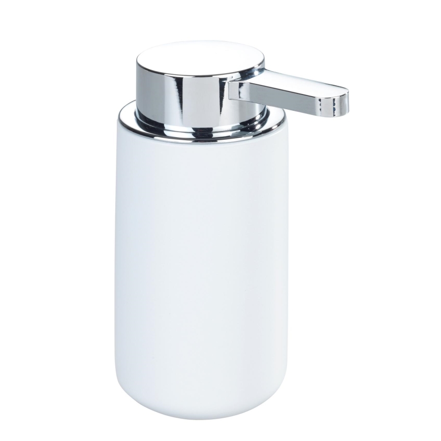 WENKO 54655100 - Seifenspender WOYA 250 ml weiß/glänzender Chrom