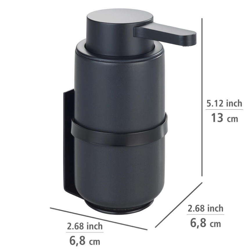 WENKO 54657100 - Seifenspender WOYA 250 ml schwarz