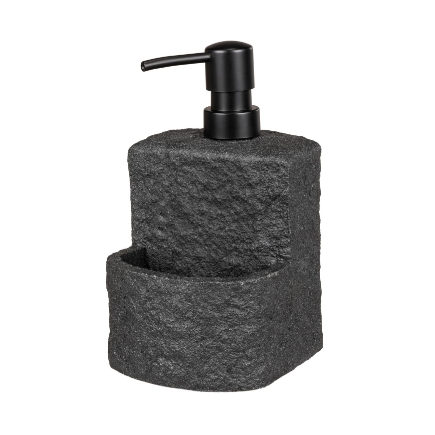 WENKO 54667100 - Seifenspender FESTIVAL 10,5x18 cm schwarz