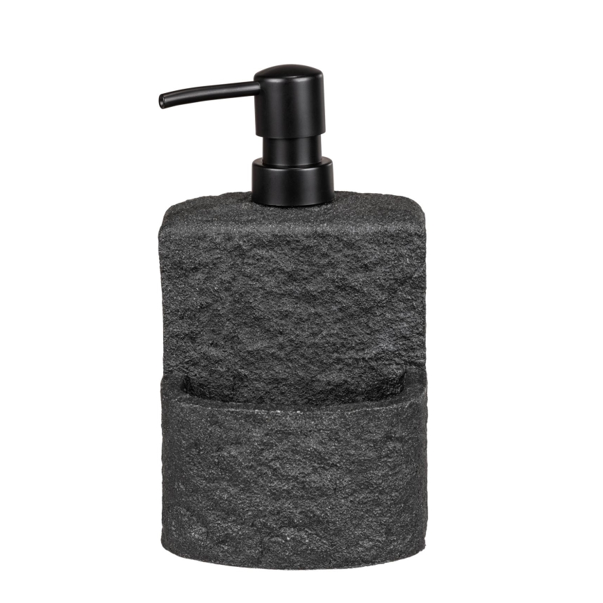 WENKO 54667100 - Seifenspender FESTIVAL 10,5x18 cm schwarz