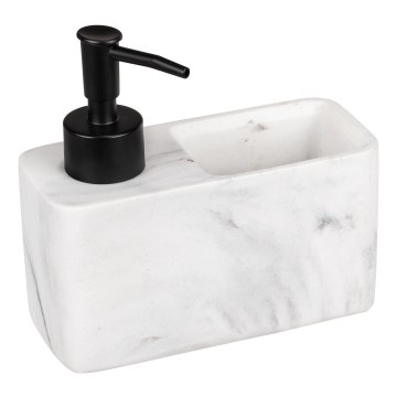 WENKO 54668100 - Seifenspender RESA 14,5x14,3 cm weiß/schwarz