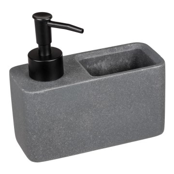 WENKO 54669100 - Seifenspender RESA 14,5x14,3 cm grau/schwarz