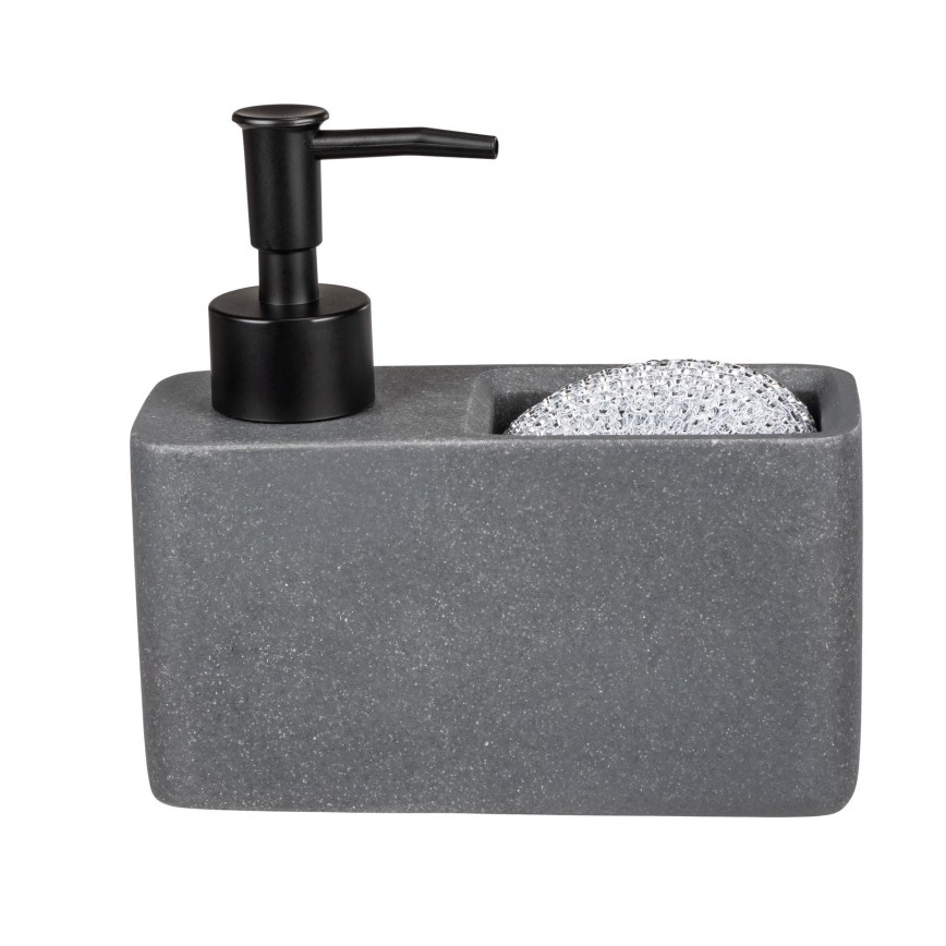 WENKO 54669100 - Seifenspender RESA 14,5x14,3 cm grau/schwarz