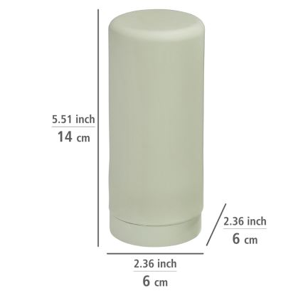 WENKO 54674100 - Spender EASY SQUEEZ-E 6x14 cm grün