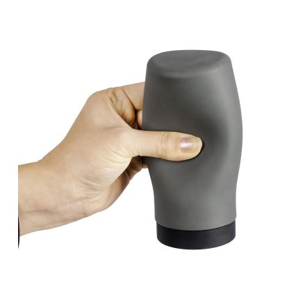 WENKO 54680100 - Spender EASY SQUEEZ-E 6x14 cm grau/schwarz