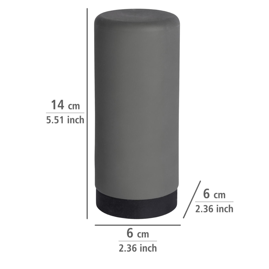 WENKO 54680100 - Spender EASY SQUEEZ-E 6x14 cm grau/schwarz
