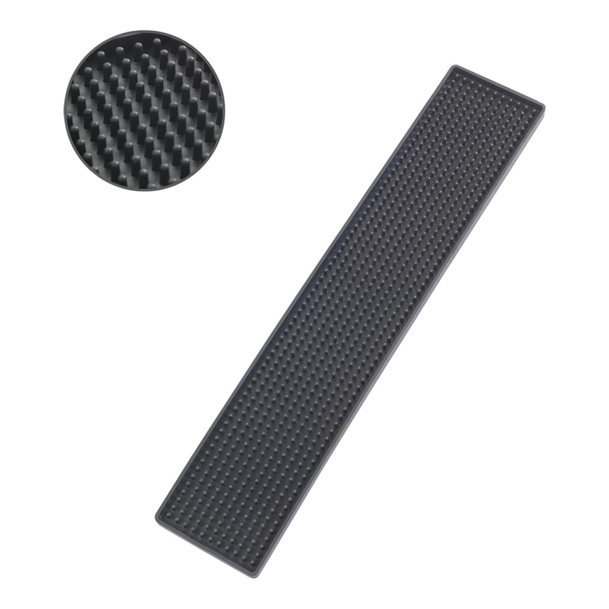 WENKO 54700100 - Abtropfmatte 42 x 8 cm, schwarz