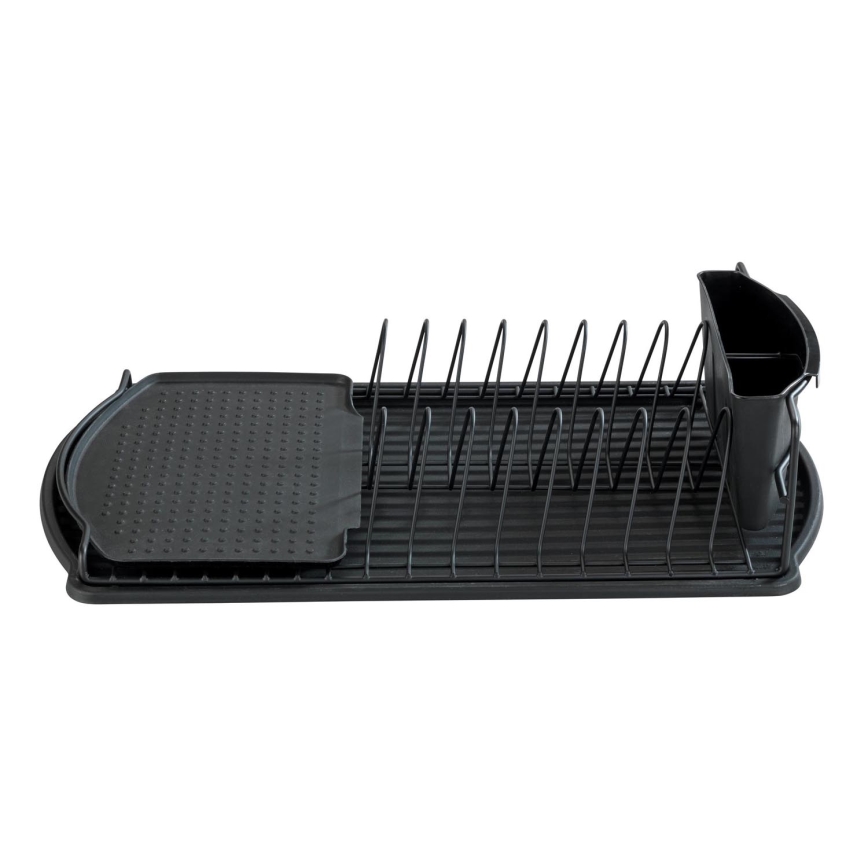 WENKO 54767100 - Abtropfständer BASIC 47,5 x 26,5 cm, schwarz