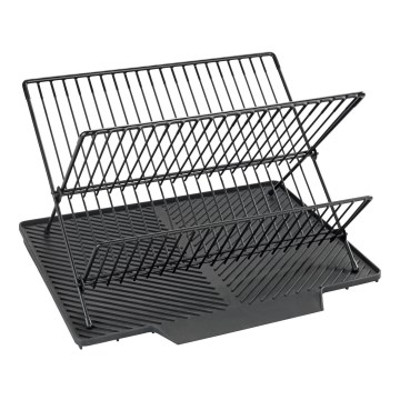 WENKO 54771100 - Abtropfständer NELIA 34x40 cm schwarz