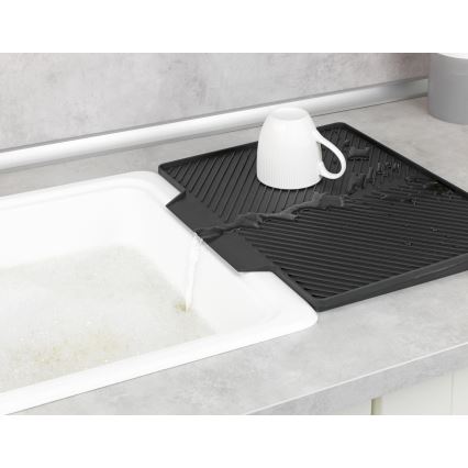 WENKO 54771100 - Abtropfständer NELIA 34x40 cm schwarz
