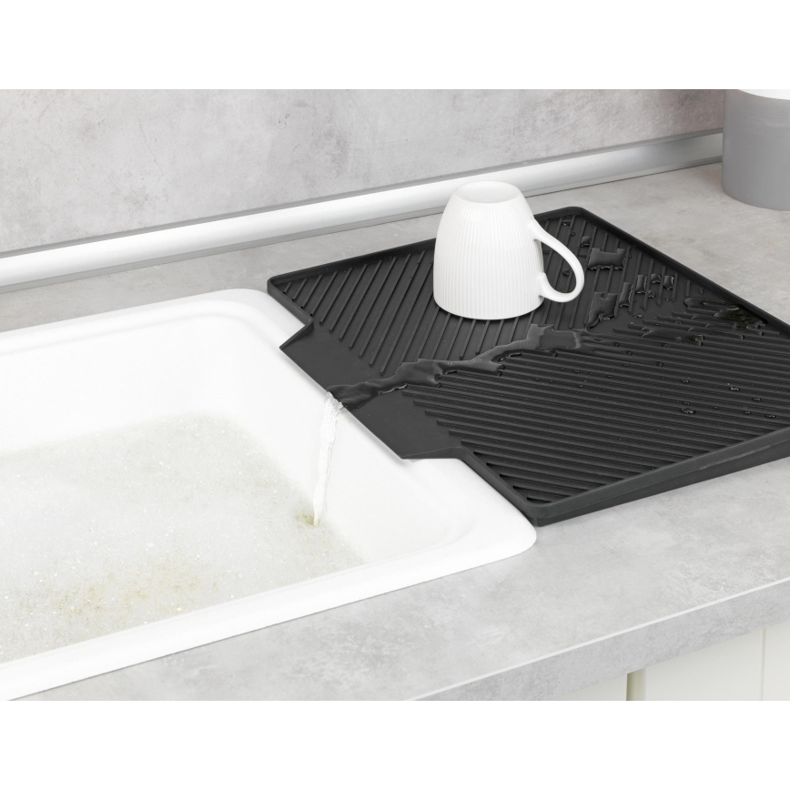 WENKO 54771100 - Abtropfständer NELIA 34x40 cm schwarz