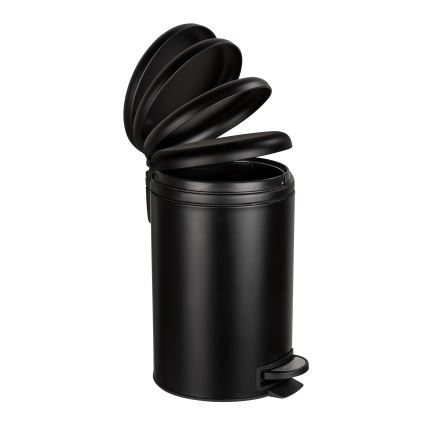 WENKO 54913100 - Mülleimer LEMAN 25x38 cm schwarz