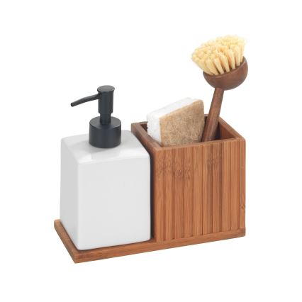WENKO 54944100 - Seifenspender MERA 18,5x17 cm braun