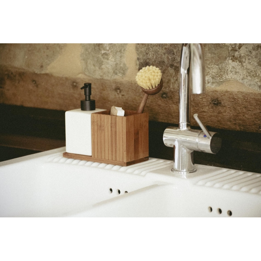 WENKO 54944100 - Seifenspender MERA 18,5x17 cm braun