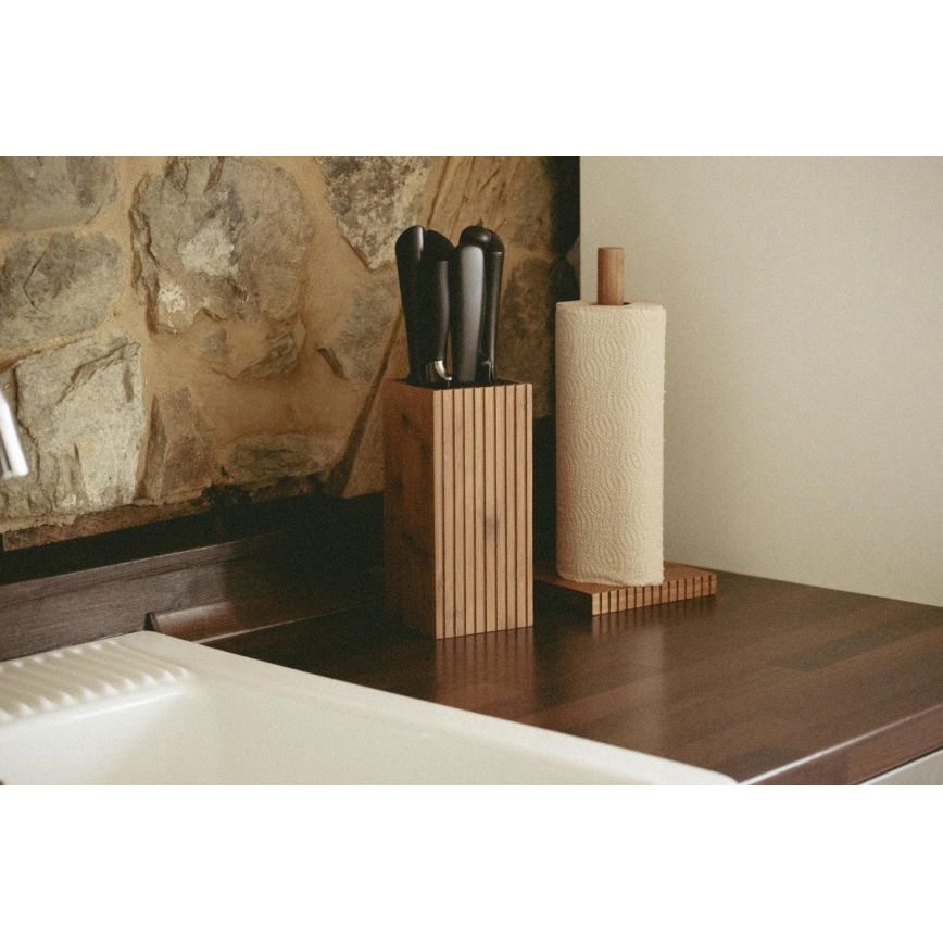 WENKO 54946100 - MERA Rollenhalter 15x33 cm, braun