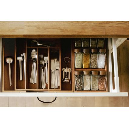 WENKO 54950100 - Gewürz-Organizer ANNI, 38 x 20 cm, braun