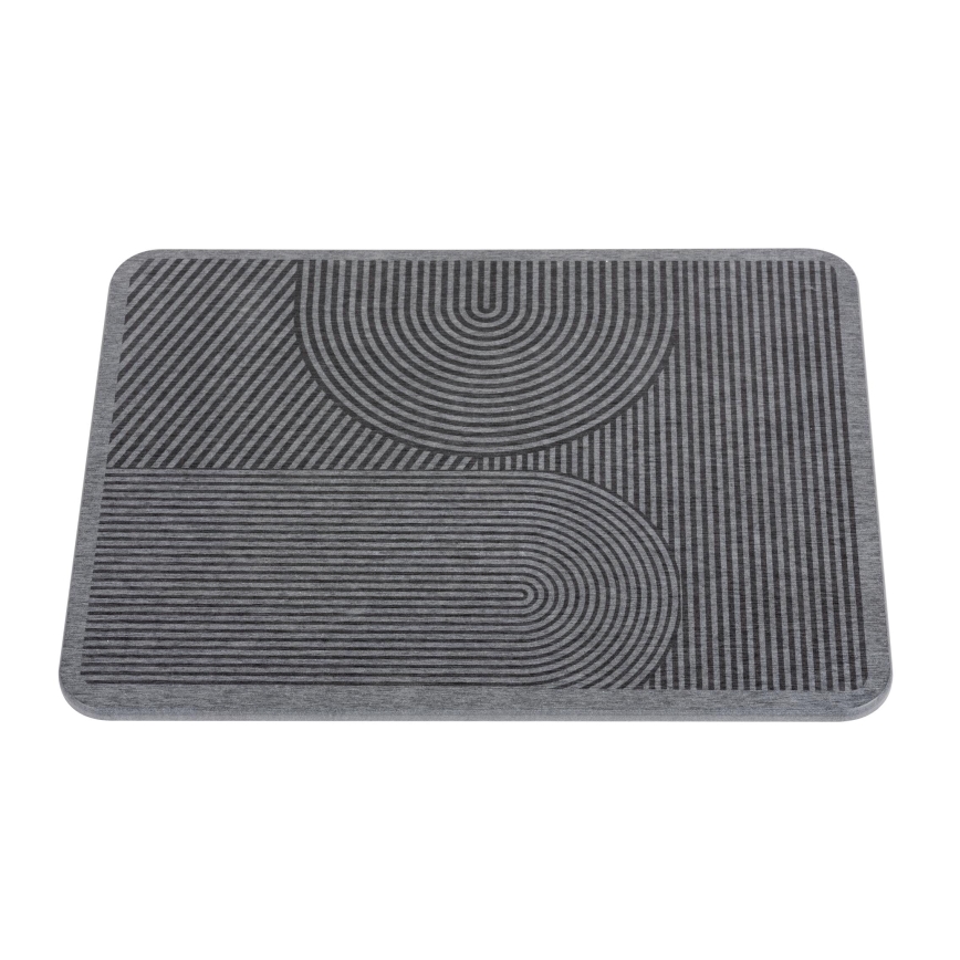 WENKO 54955100 - Abtropfmatte DAMON 40x30 cm Diatomit/grau