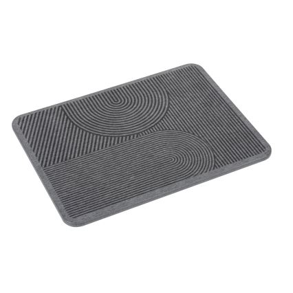 WENKO 54955100 - Abtropfmatte DAMON 40x30 cm Diatomit/grau