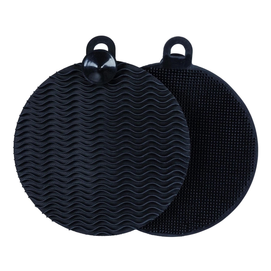 WENKO 55030100 - Reinigungsschwamm BLACK OUTDOOR KITCHEN 12x1,2 cm schwarz