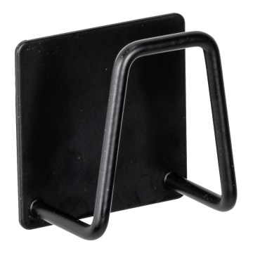 WENKO 55071100 - Halter BLACK OUTDOOR KITCHEN 5x5 cm Edelstahl/schwarz