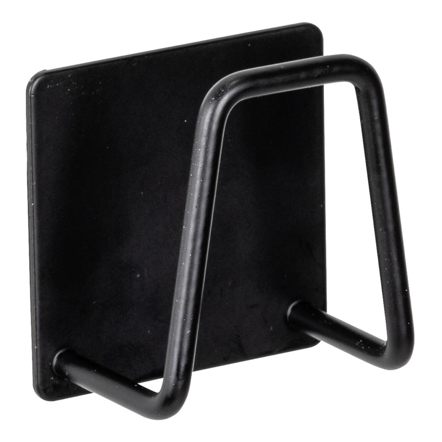 WENKO 55071100 - Halter BLACK OUTDOOR KITCHEN 5x5 cm Edelstahl/schwarz