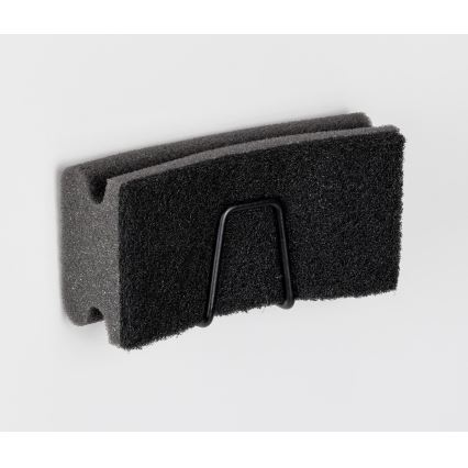 WENKO 55071100 - Halter BLACK OUTDOOR KITCHEN 5x5 cm Edelstahl/schwarz