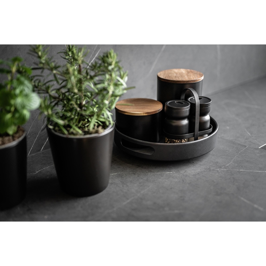 WENKO 55098100 - Tablett BLACK OUTDOOR KITCHEN 26 x 6 cm schwarz