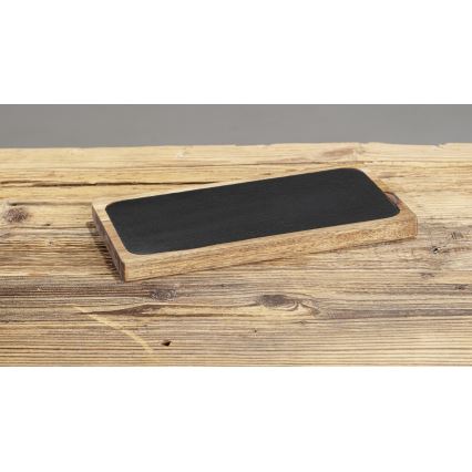 WENKO 55103100 - Schneidebrett BLACK OUTDOOR KITCHEN 30x15 cm braun/grau