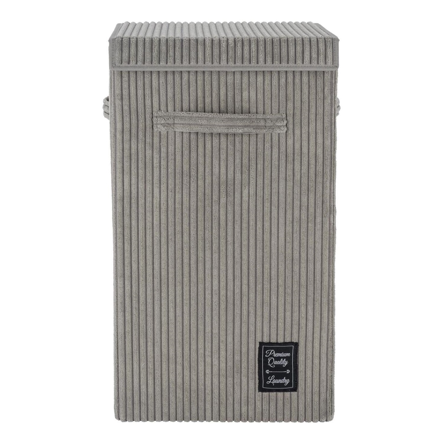 WENKO 62044100 - Wäschekorb CORA 33 x 58 cm, grau