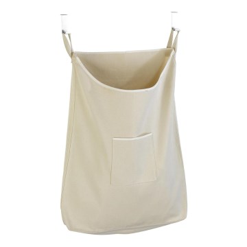 WENKO 62107100 - Wäschekorb CANGURO 52x81 cm beige/silber