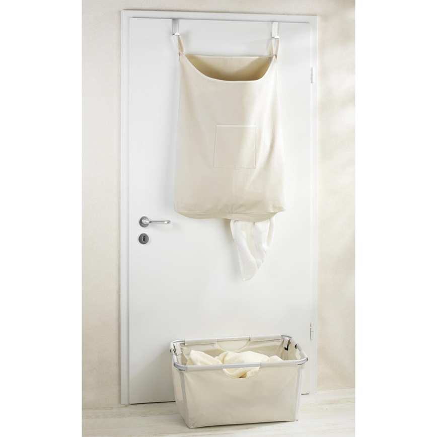 WENKO 62107100 - Wäschekorb CANGURO 52x81 cm beige/silber