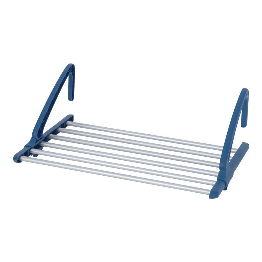 WENKO 63005800 - Wäscheständer 37,5x21 cm Edelstahl/silber/blau