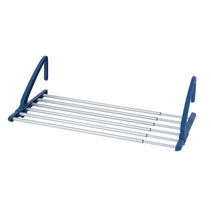 WENKO 63005800 - Wäscheständer 37,5x21 cm Edelstahl/silber/blau