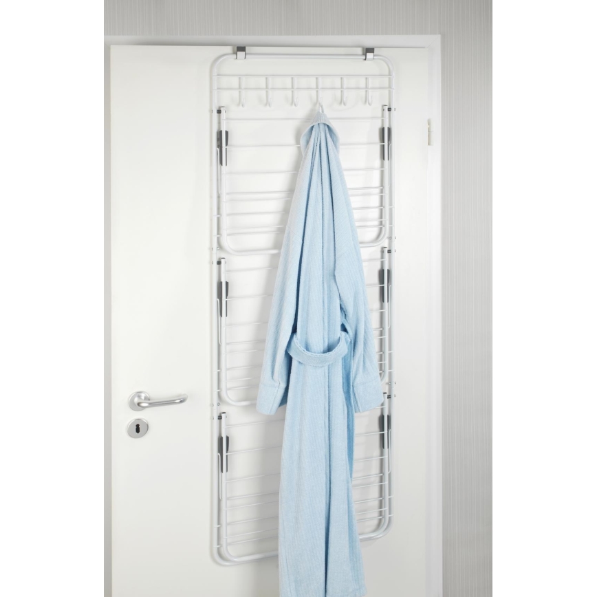 WENKO 63010800 - Wäscheständer 51x142 cm weiß/grau