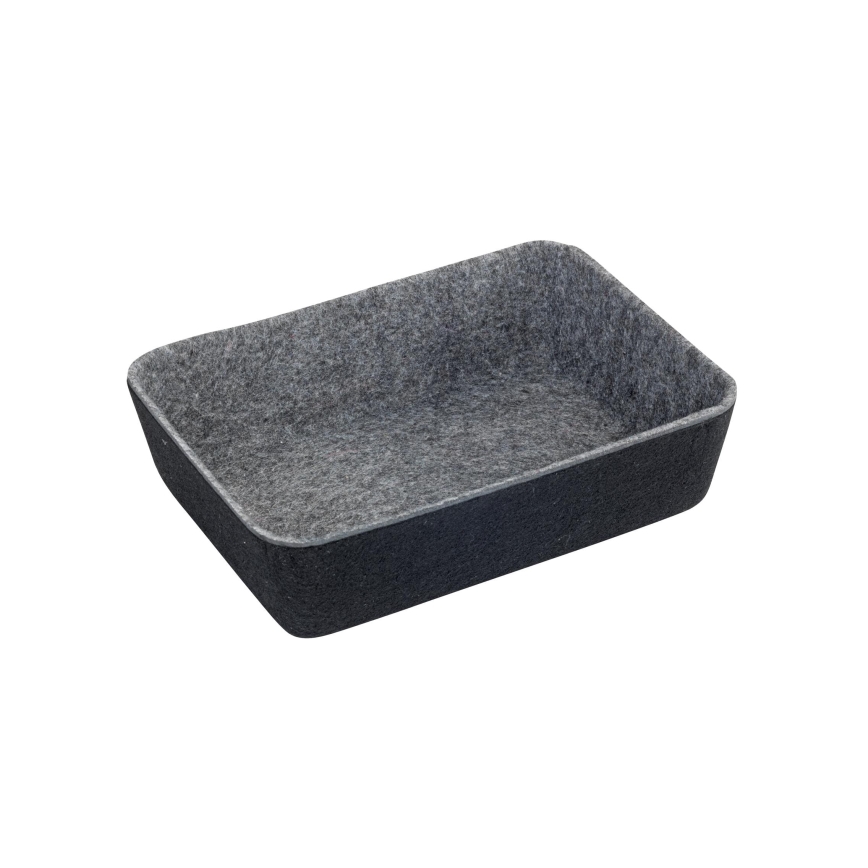 WENKO 64502100 - Schubladeneinsatz FELT 28,5x20 cm grau