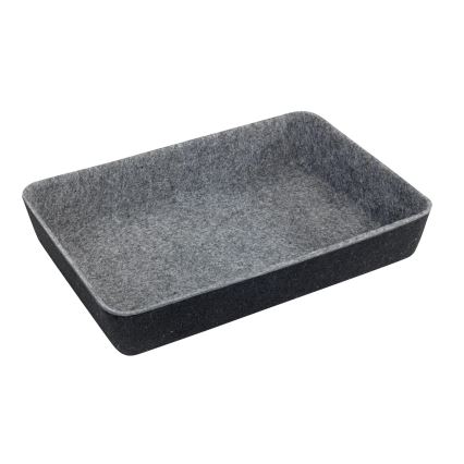 WENKO 64502100 - Schubladeneinsatz FELT 28,5x20 cm grau