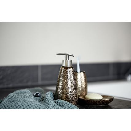 WENKO 69109800 - Badezimmer-Set MARRAKESH 12,5x41 cm braun