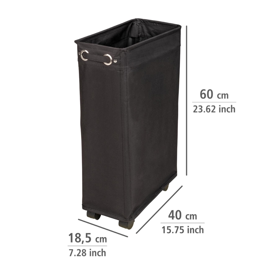 WENKO 69737800 - Wäschekorb CORNO 18,5x60 cm schwarz