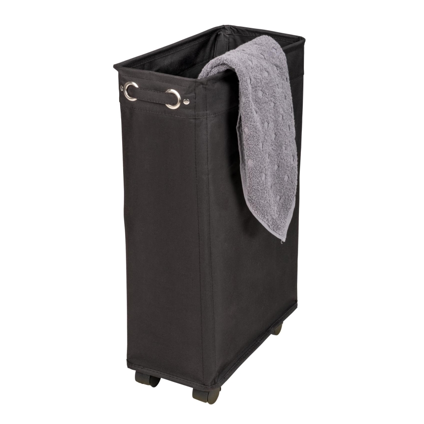 WENKO 69737800 - Wäschekorb CORNO 18,5x60 cm schwarz