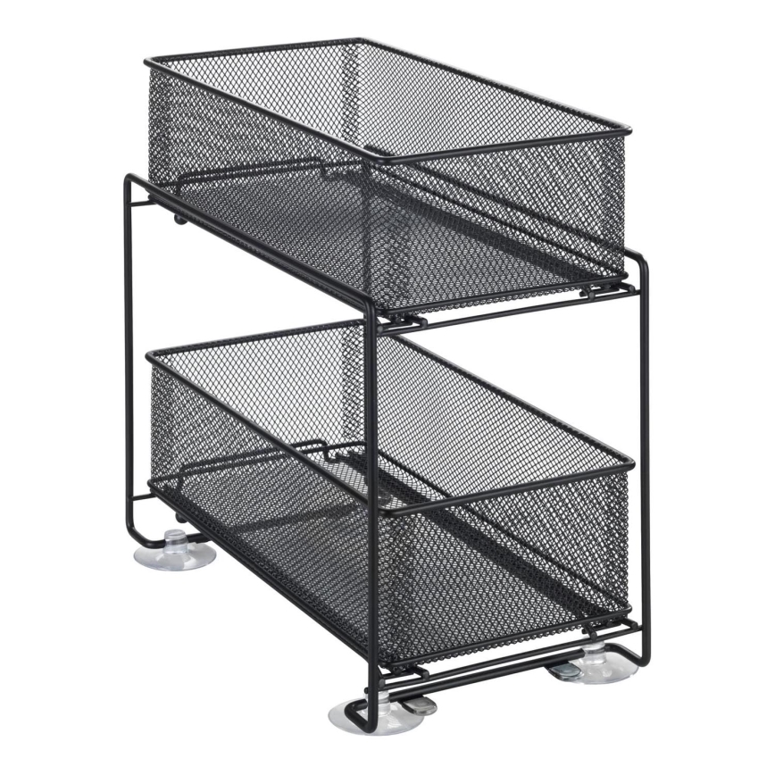 WENKO 69768800 - Steckdosenhalter GIOMA 35 x 33,5 cm schwarz