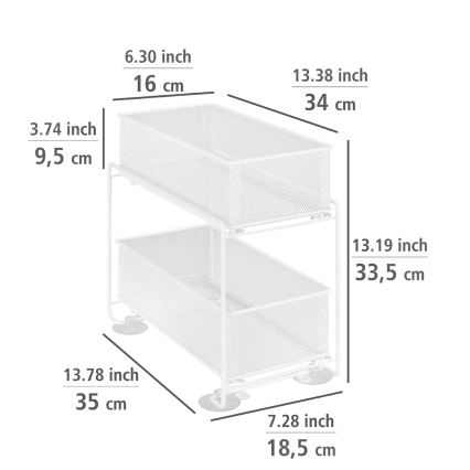WENKO 69769800 - GIOMA-Halter 35x33,5 cm weiß