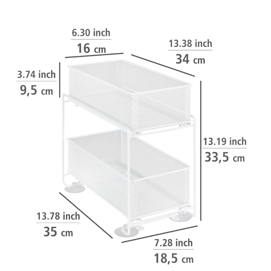 WENKO 69769800 - GIOMA-Halter 35x33,5 cm weiß
