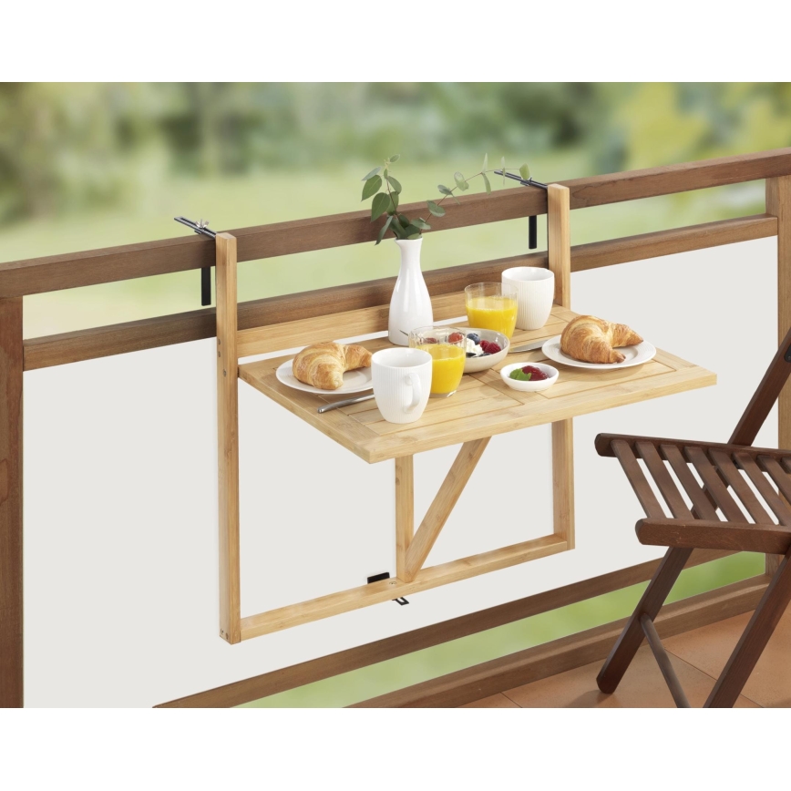 WENKO 69806800 - Tisch WAIKIKI 64x65 cm weiß/braun