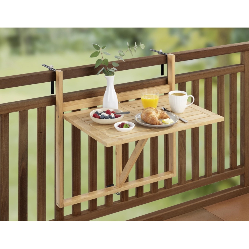 WENKO 69806800 - Tisch WAIKIKI 64x65 cm weiß/braun