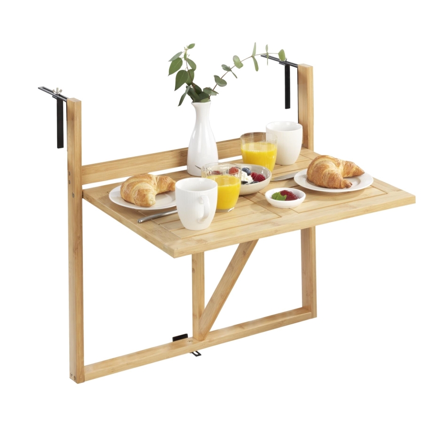 WENKO 69806800 - Tisch WAIKIKI 64x65 cm weiß/braun
